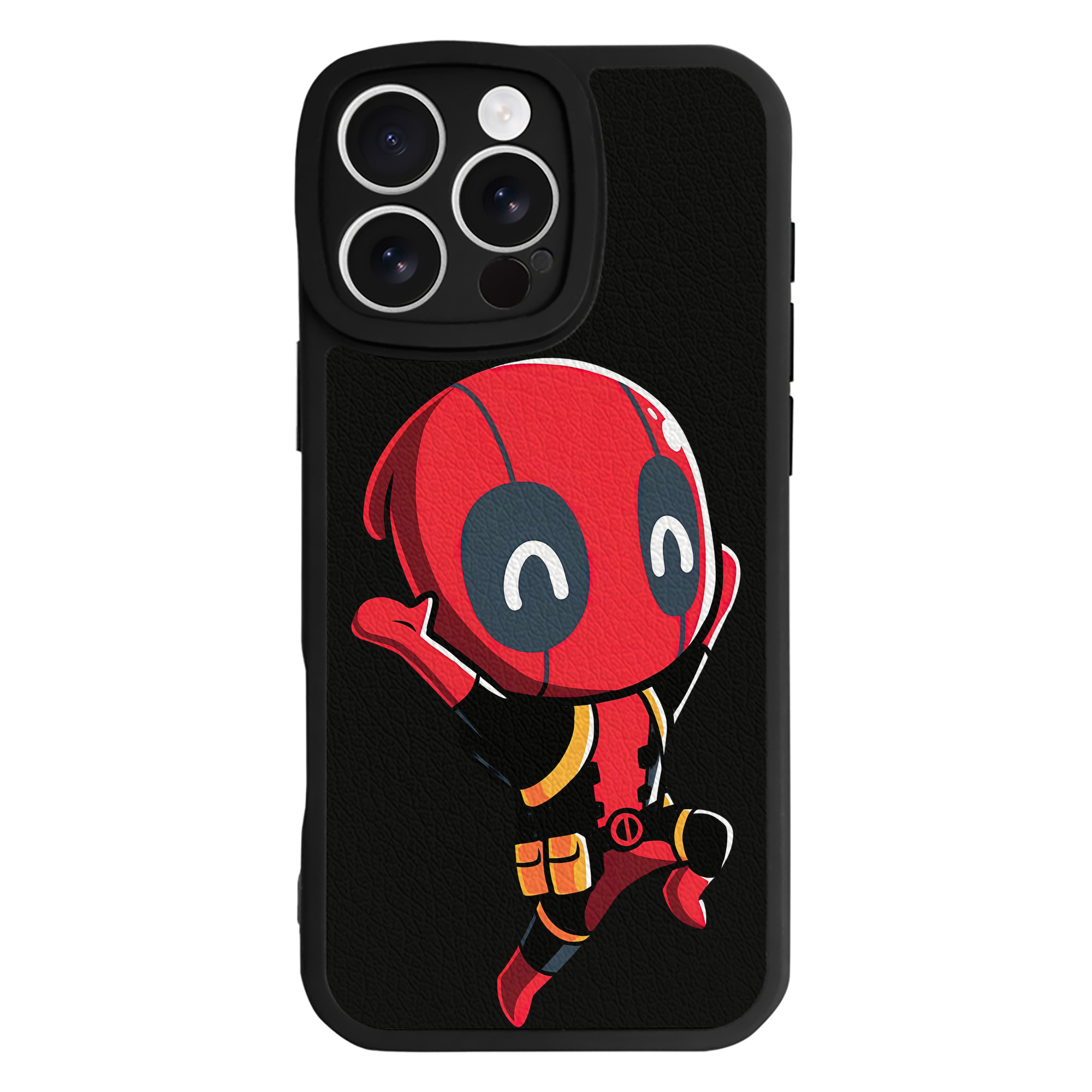 （画像用） Deadpool デッドプール 【iPhone 16シリーズ対応】シリコンスマホケース（レザー調） 材質：シリコン
